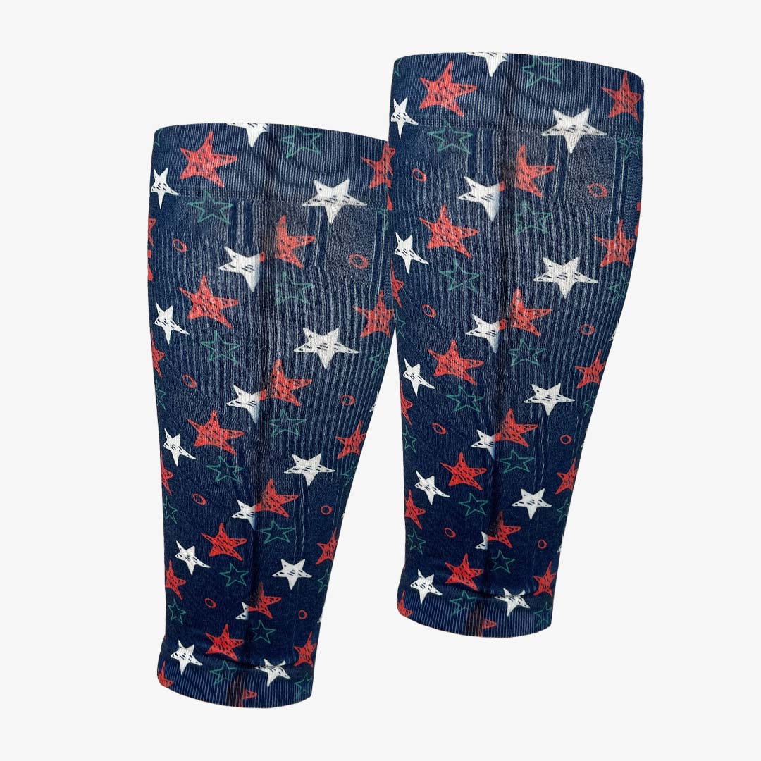 Illustrated Stars Compression Leg SleevesLeg Sleeves - Zensah