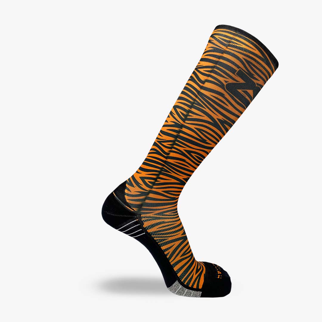 Tiger Print Compression Socks (Knee-High)