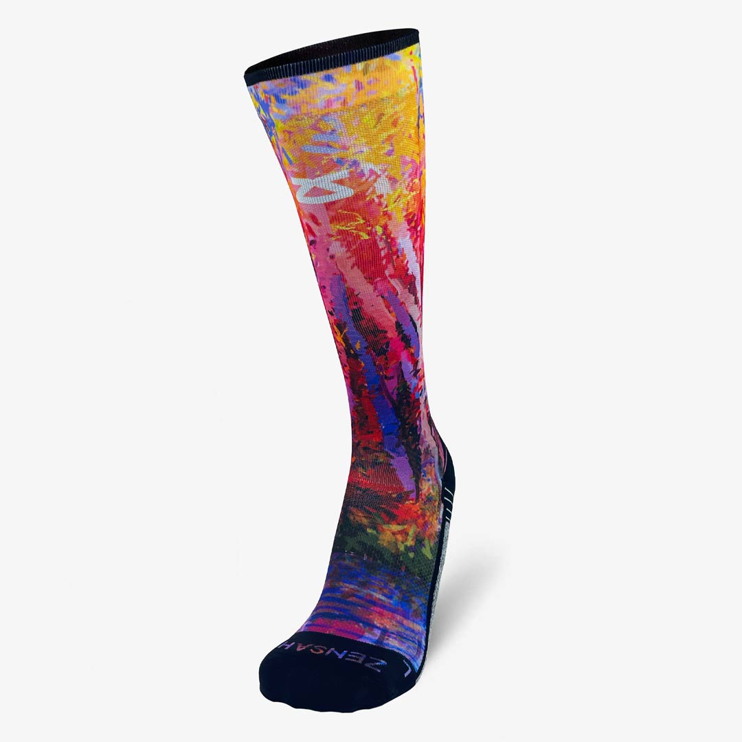 Fall Trees Compression Socks (Knee-High)Socks - Zensah