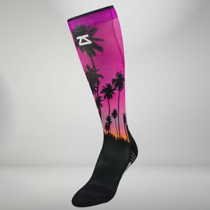 Tropical Palm Trees Compression Socks (Knee-High)Socks - Zensah