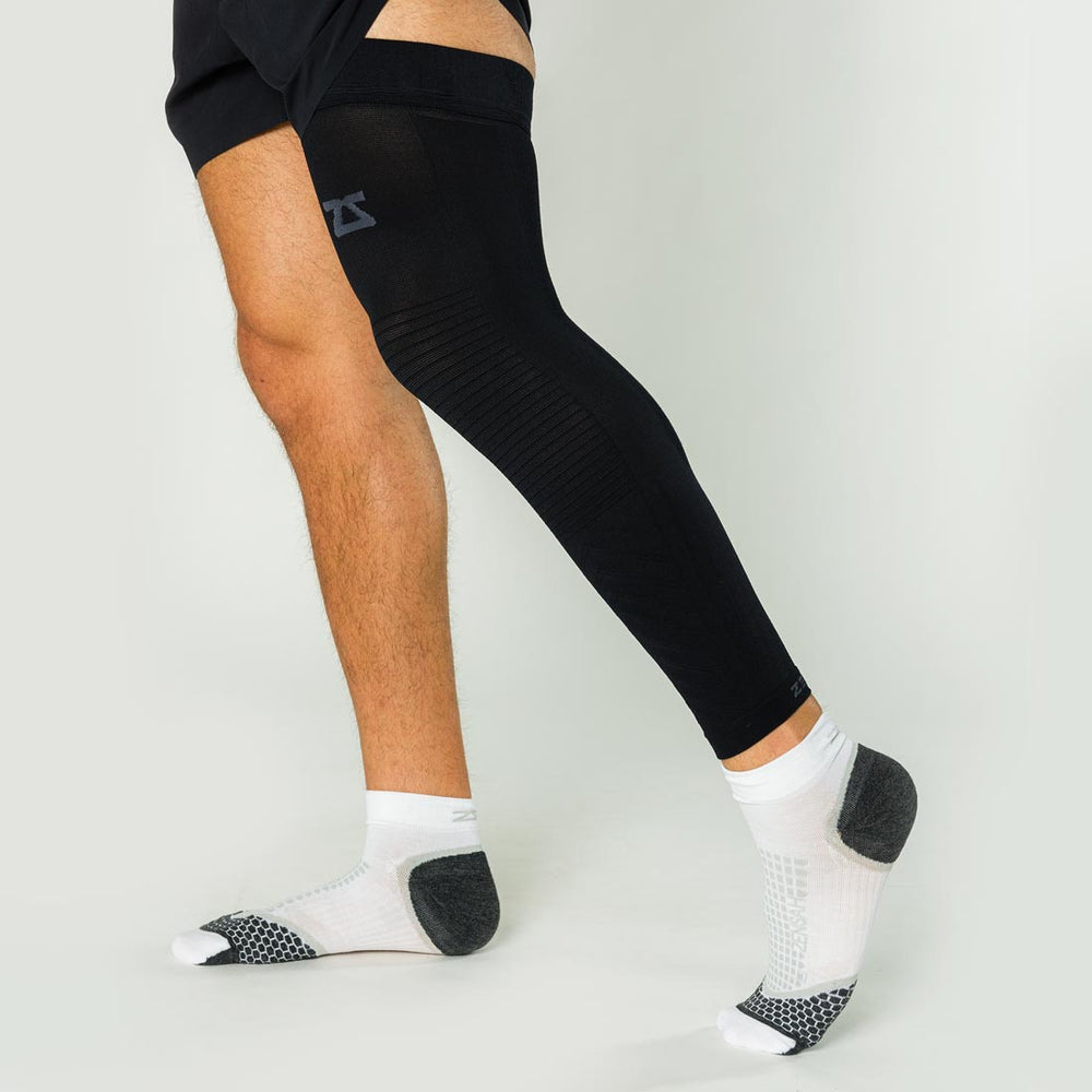 Shin Compression Full Leg Compression Sleeve - Shin Splints relief, shin sprain sleeve ...