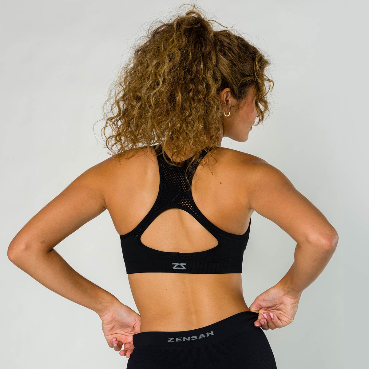 Navy Blue Cool Keyhole Sports Bra Manufacturer in USA
