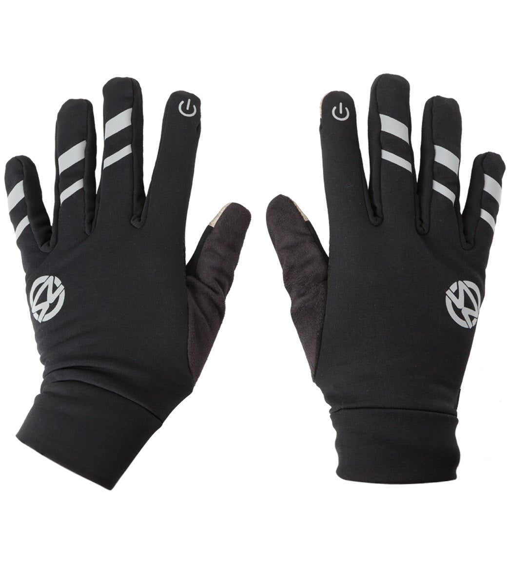 Zensah Smart Running Gloves Black Large