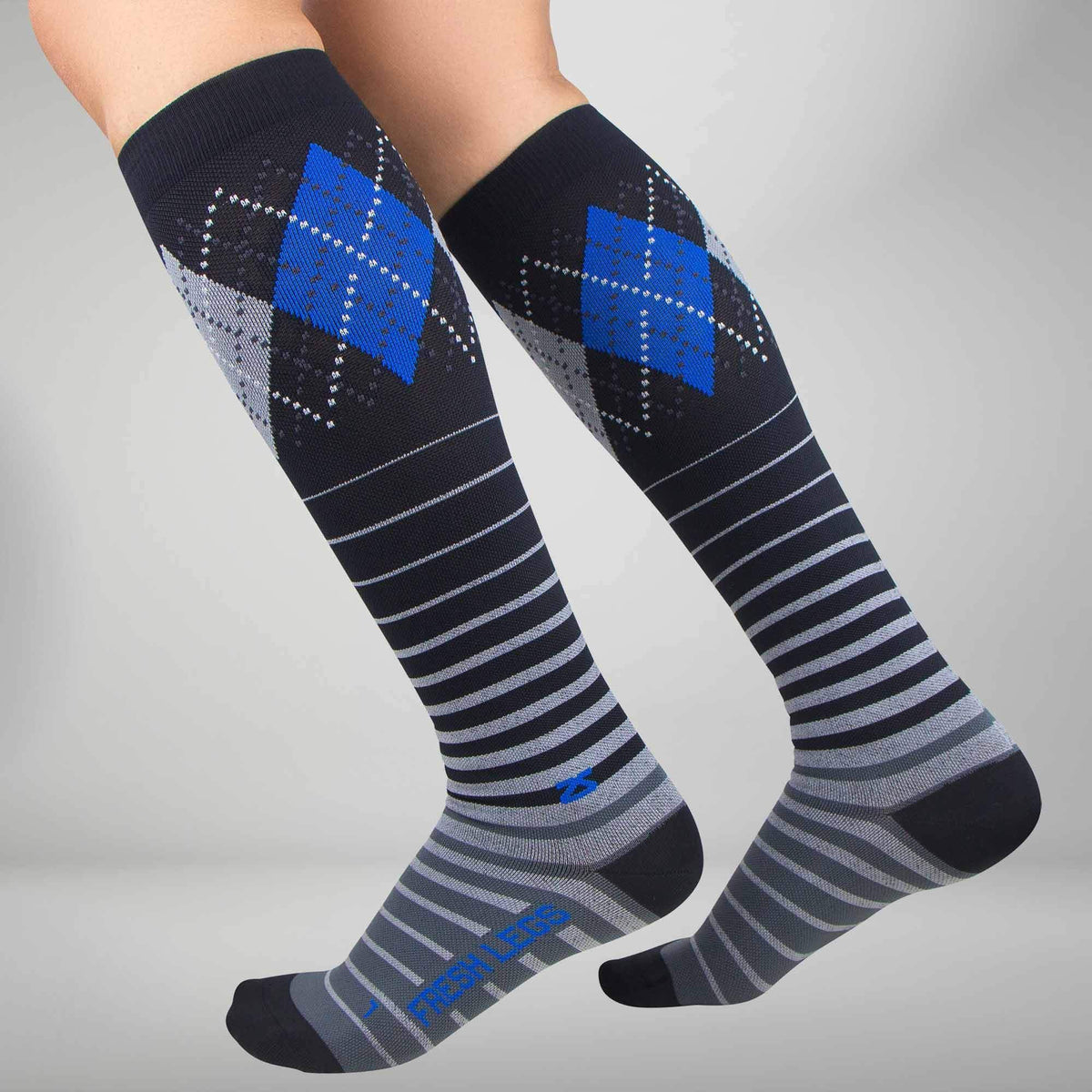 Argyle Stripe Compression SocksSocks - Zensah