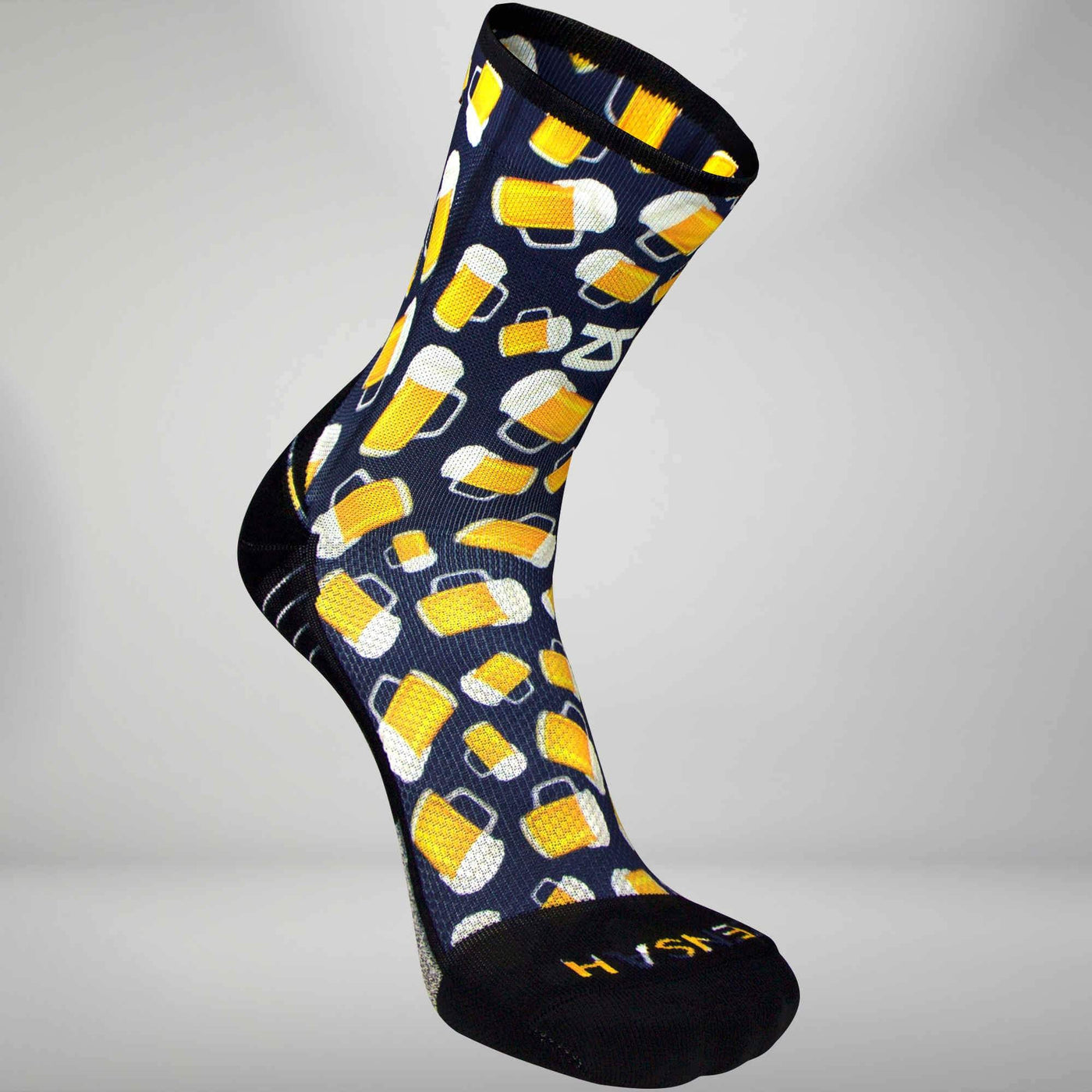 Beer Mug Mini Crew Running Socks, Beer Socks | Zensah