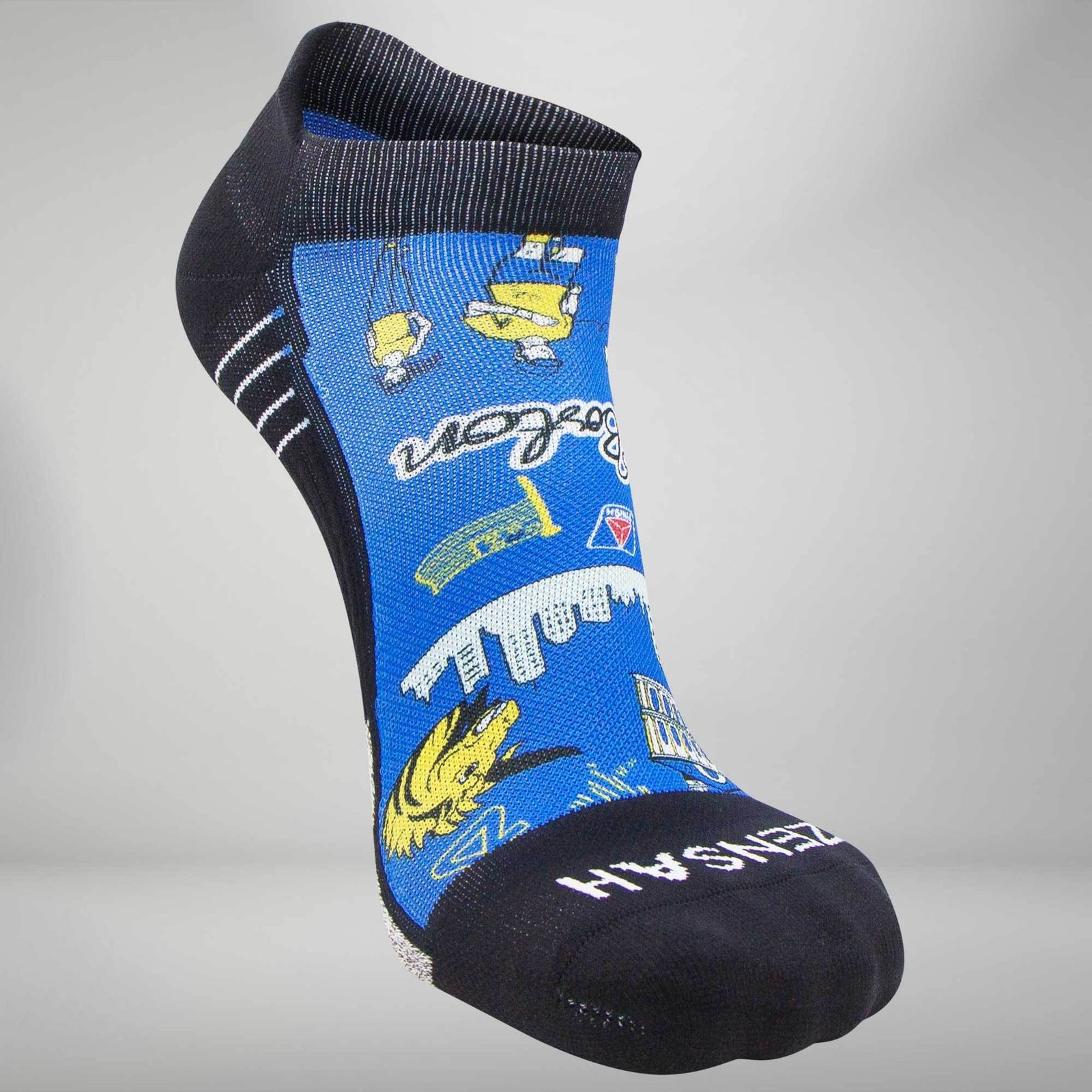 Boston Doodle 2.0 Socks (No Show) - Zensah