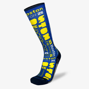 Boston Blue and Yellow Compression Socks (Knee-High)Socks - Zensah