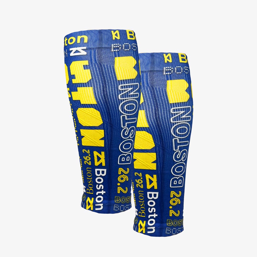 Boston Blue and Yellow Compression Leg SleevesLeg Sleeves - Zensah