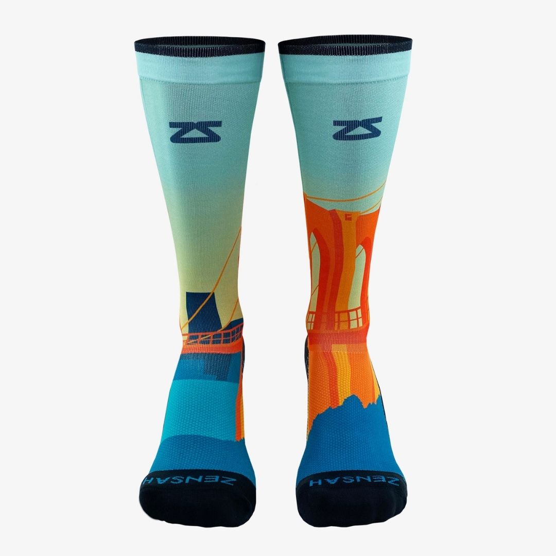 Brooklyn Postcard Compression Socks (Knee-High)Socks - Zensah