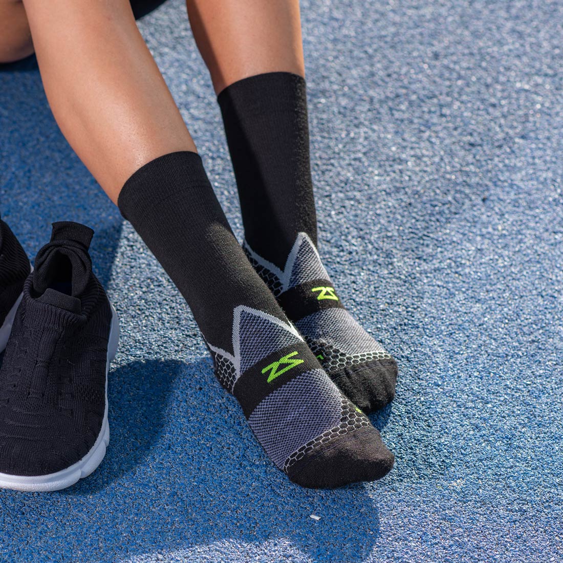 Grit 2.0 Running Socks (Mini Crew)Socks - Zensah