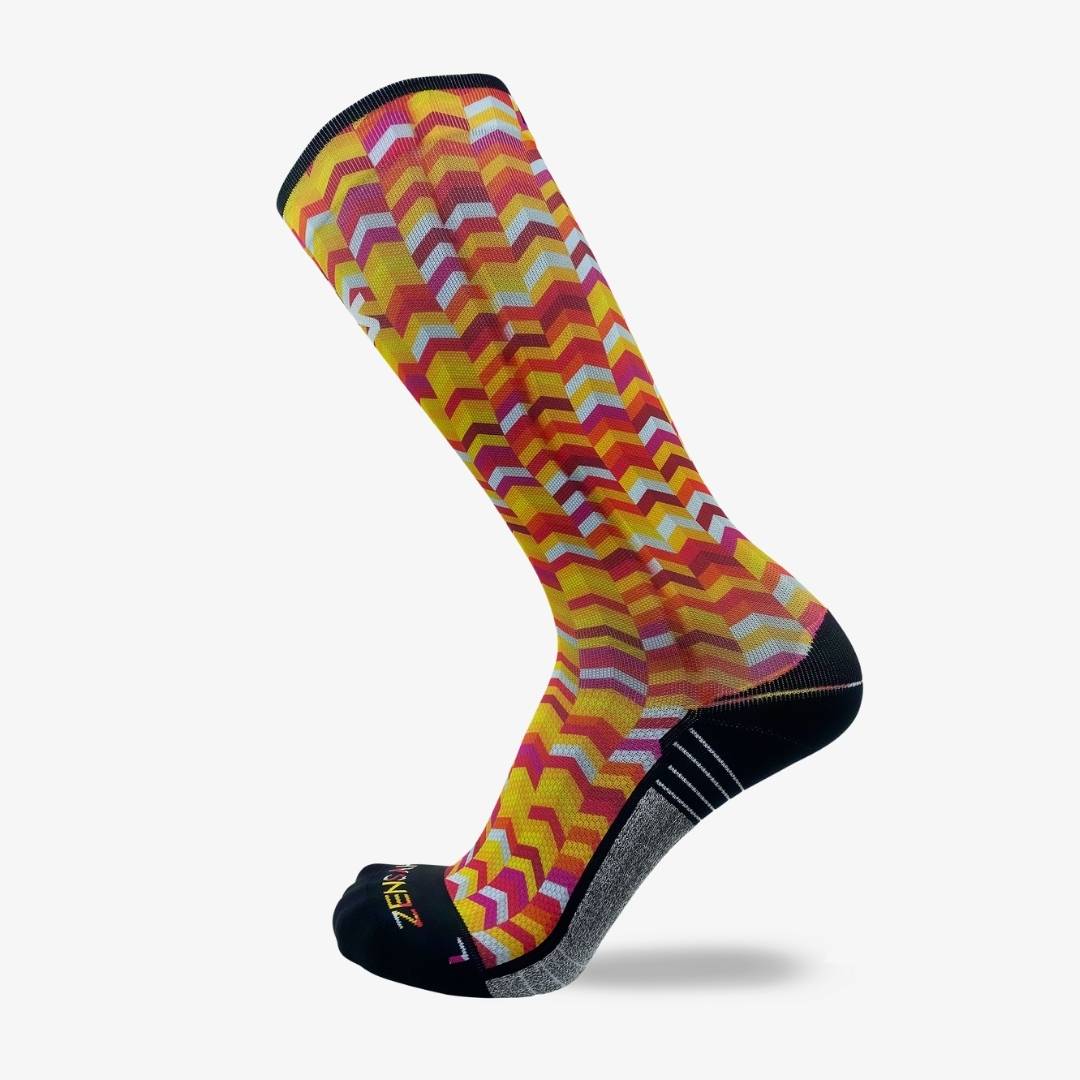 Chevrons Compression Socks (Knee-High)Socks - Zensah