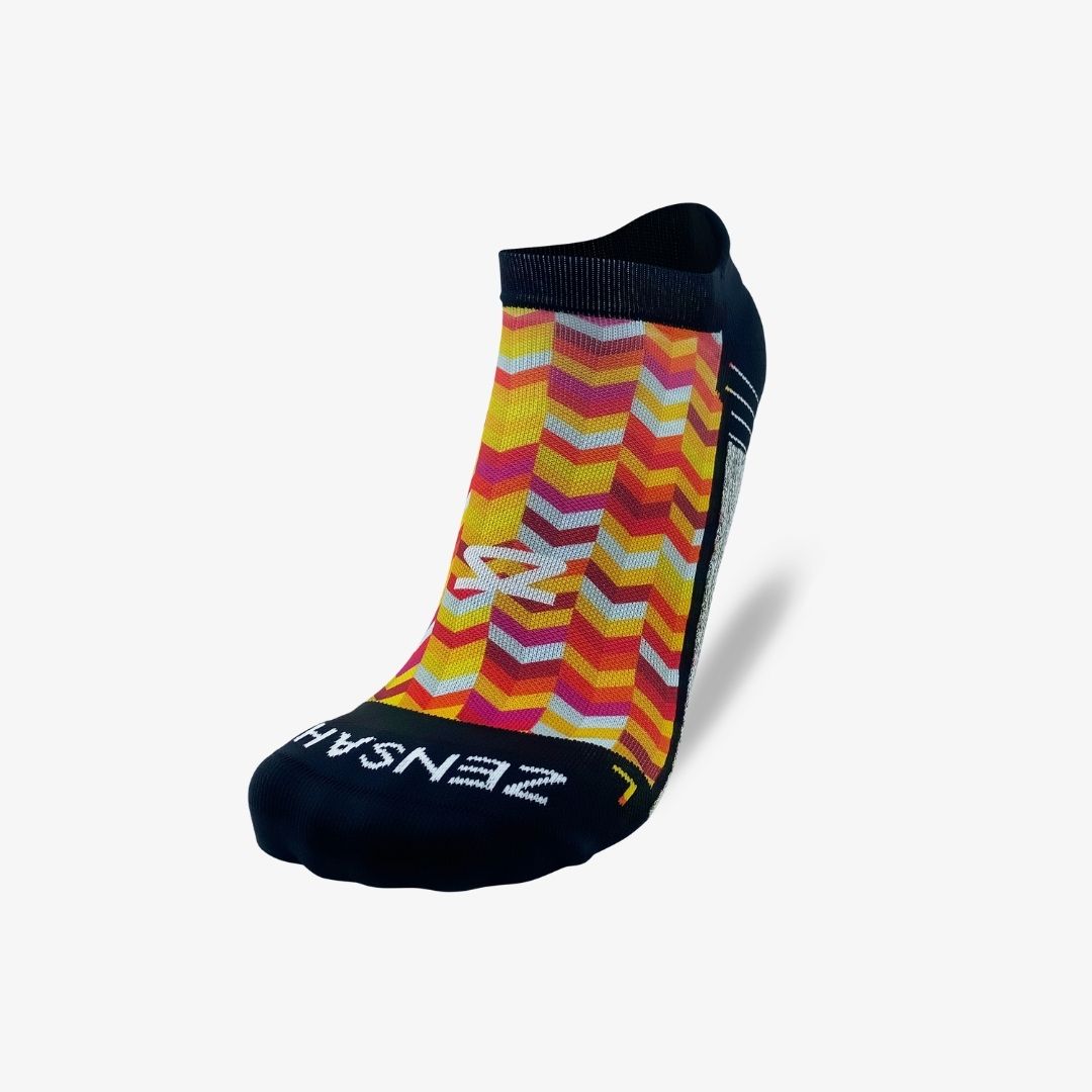 Chevrons Running Socks (No Show)Socks - Zensah