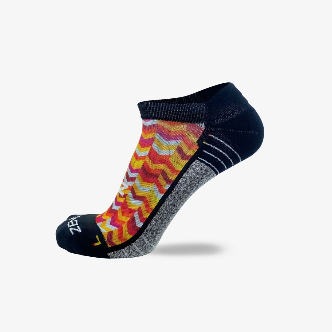 Chevrons Running Socks (No Show)Socks - Zensah