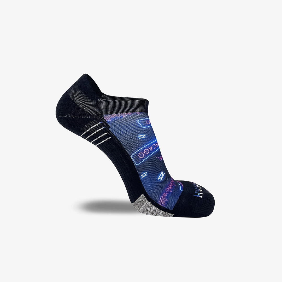 Neon Chicago Running Socks (No Show)Socks - Zensah