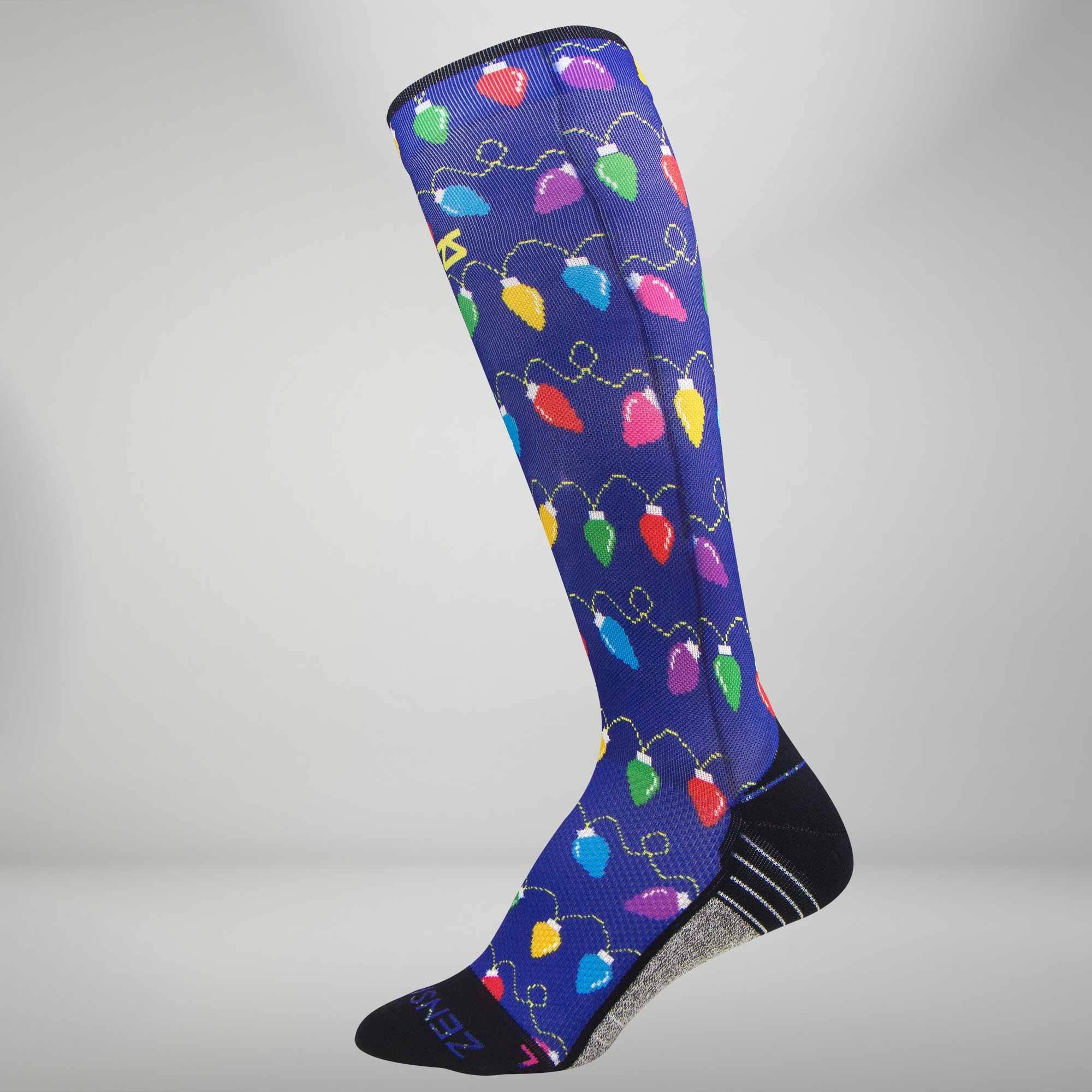Christmas Lights Compression Socks (Knee-High)Socks - Zensah