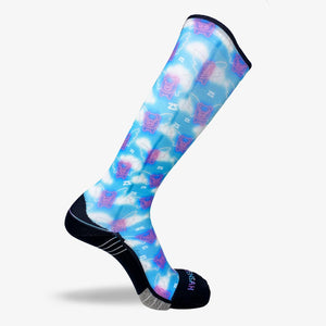 Neon Flying Pigs Compression Socks (Knee-High)Socks - Zensah