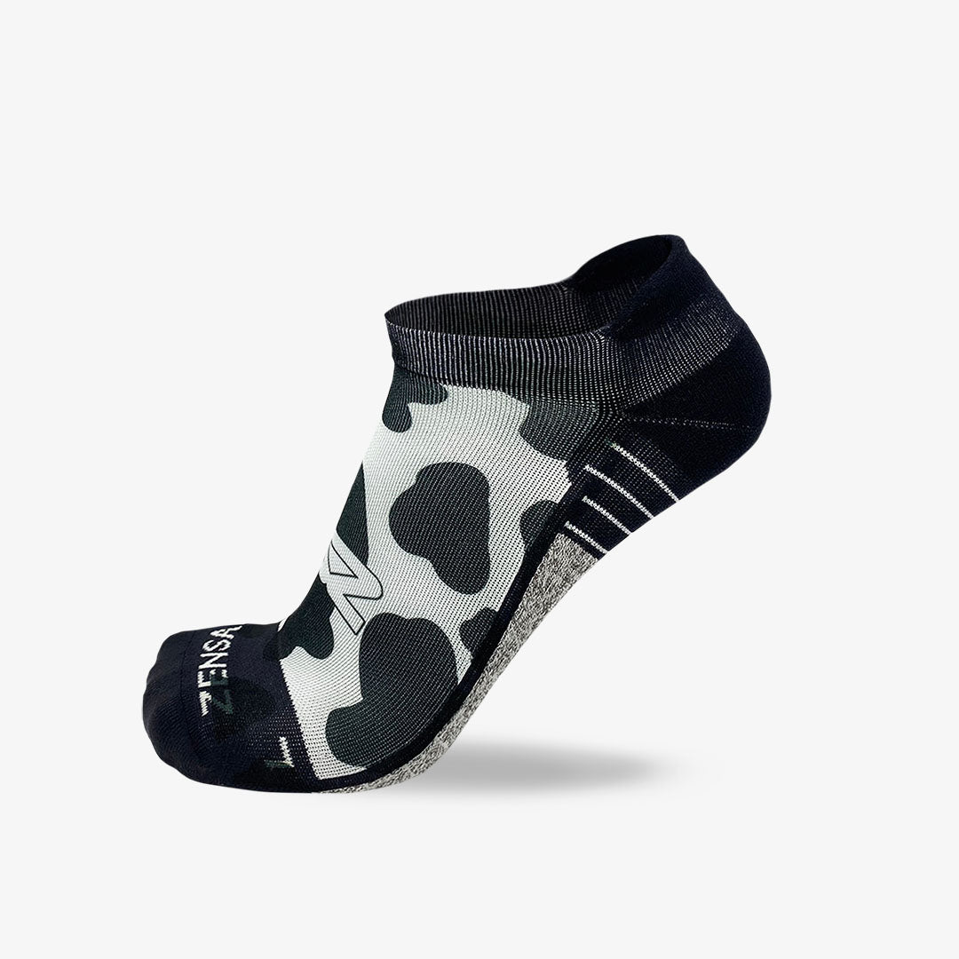 Cow Print Running Socks (No Show)Socks - Zensah