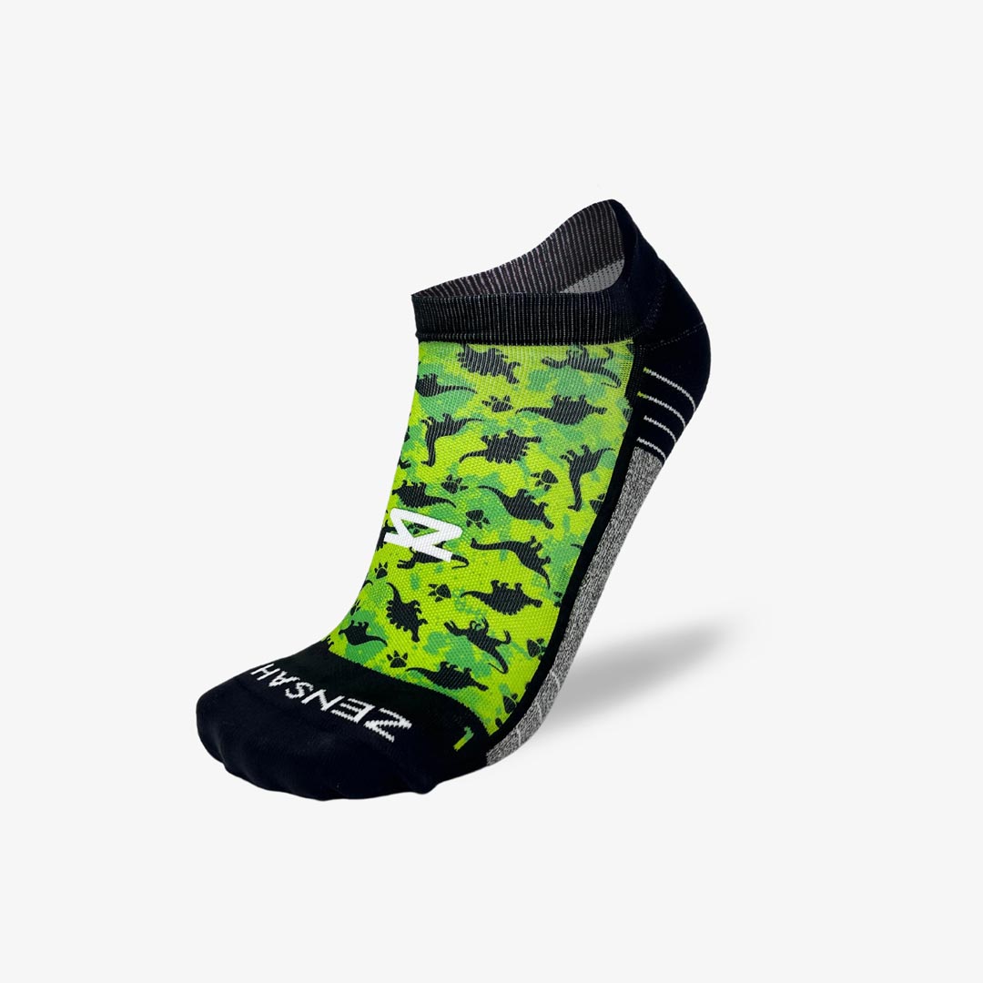 Dino Silhouettes Running Socks (No Show)Socks - Zensah