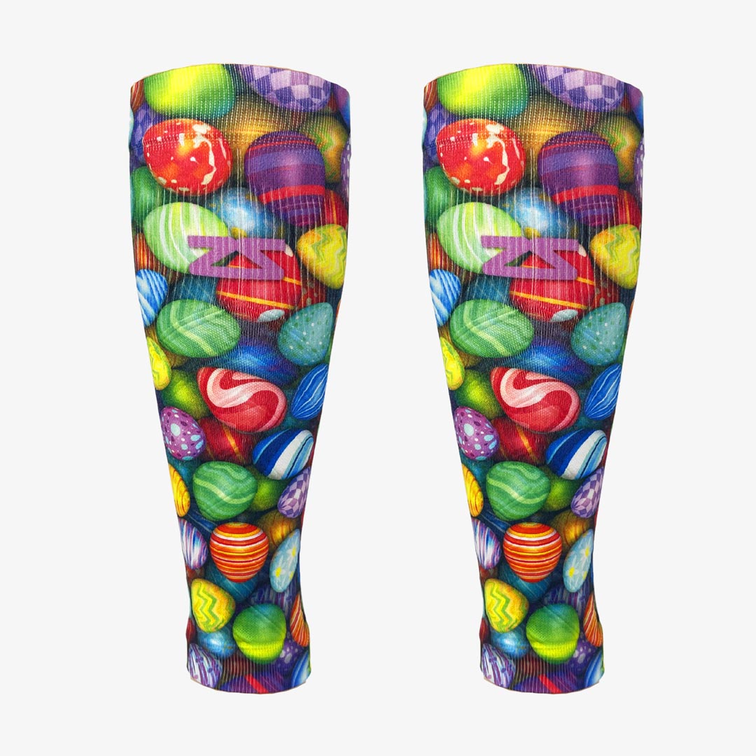 Multi-Colored Eggs Compression Leg SleevesLeg Sleeves - Zensah