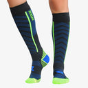 Featherweight Compression Socks in Charcoal/Blue
