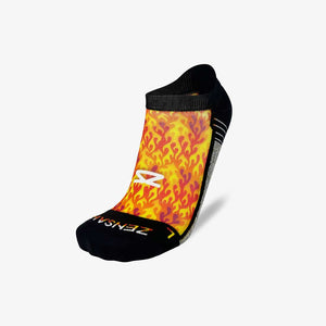 Flames Running Socks (No Show)Socks - Zensah