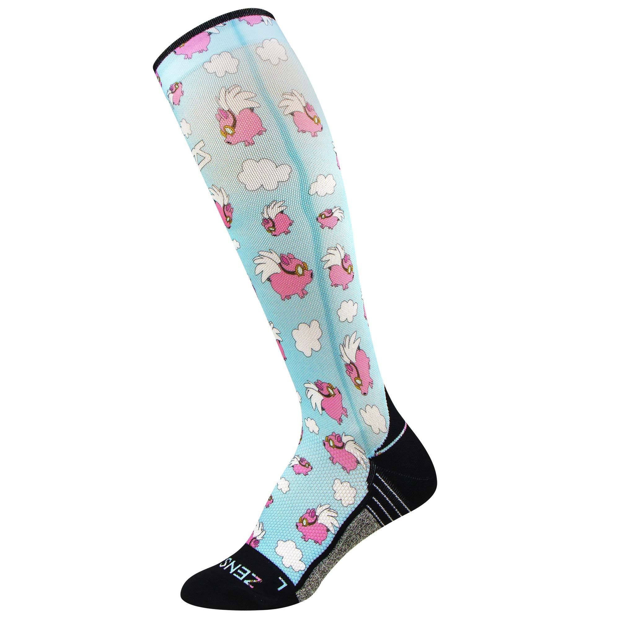 Flying Pigs Compression Socks (Knee-High)Socks - Zensah