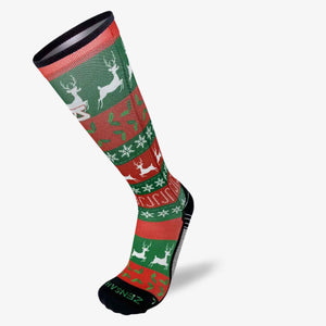 Funky Christmas Sweater Compression Socks (Knee-High)Socks - Zensah