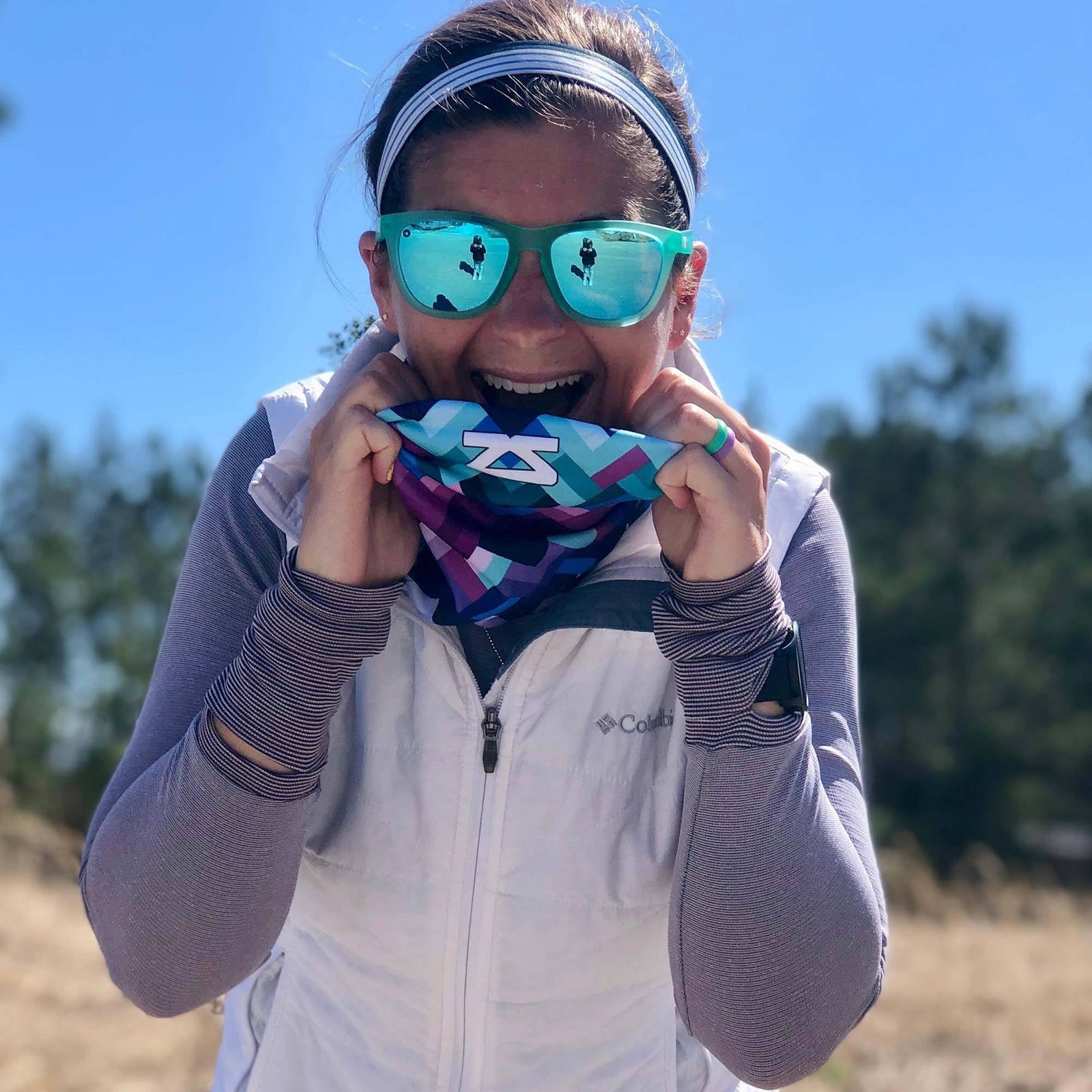 Geo Waves Multi-Use Neck Gaiter & Headwear - Zensah
