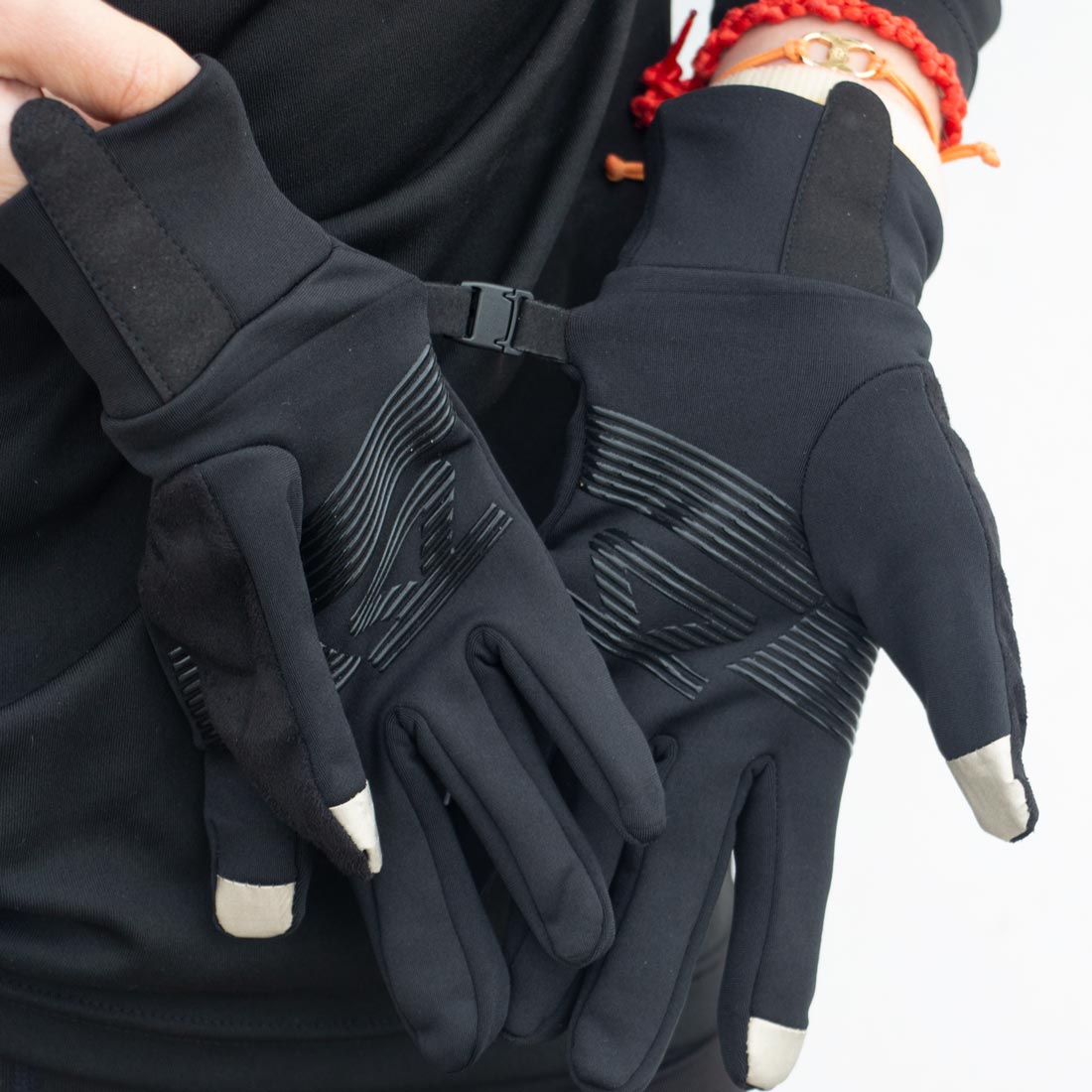 handschuhe running winter Zensah Smart Running Gloves Black Large