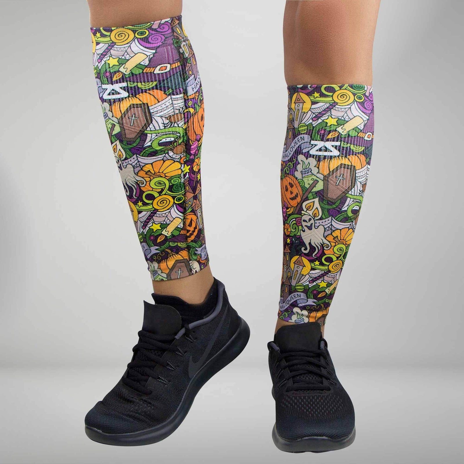Halloween Collage Compression Leg SleevesLeg Sleeves - Zensah