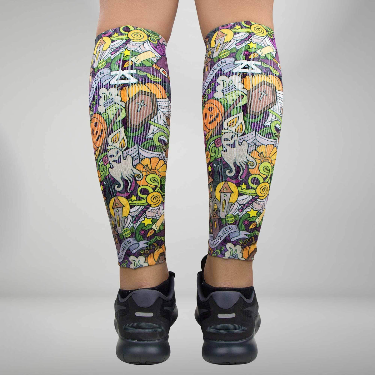 Halloween Collage Compression Leg SleevesLeg Sleeves - Zensah