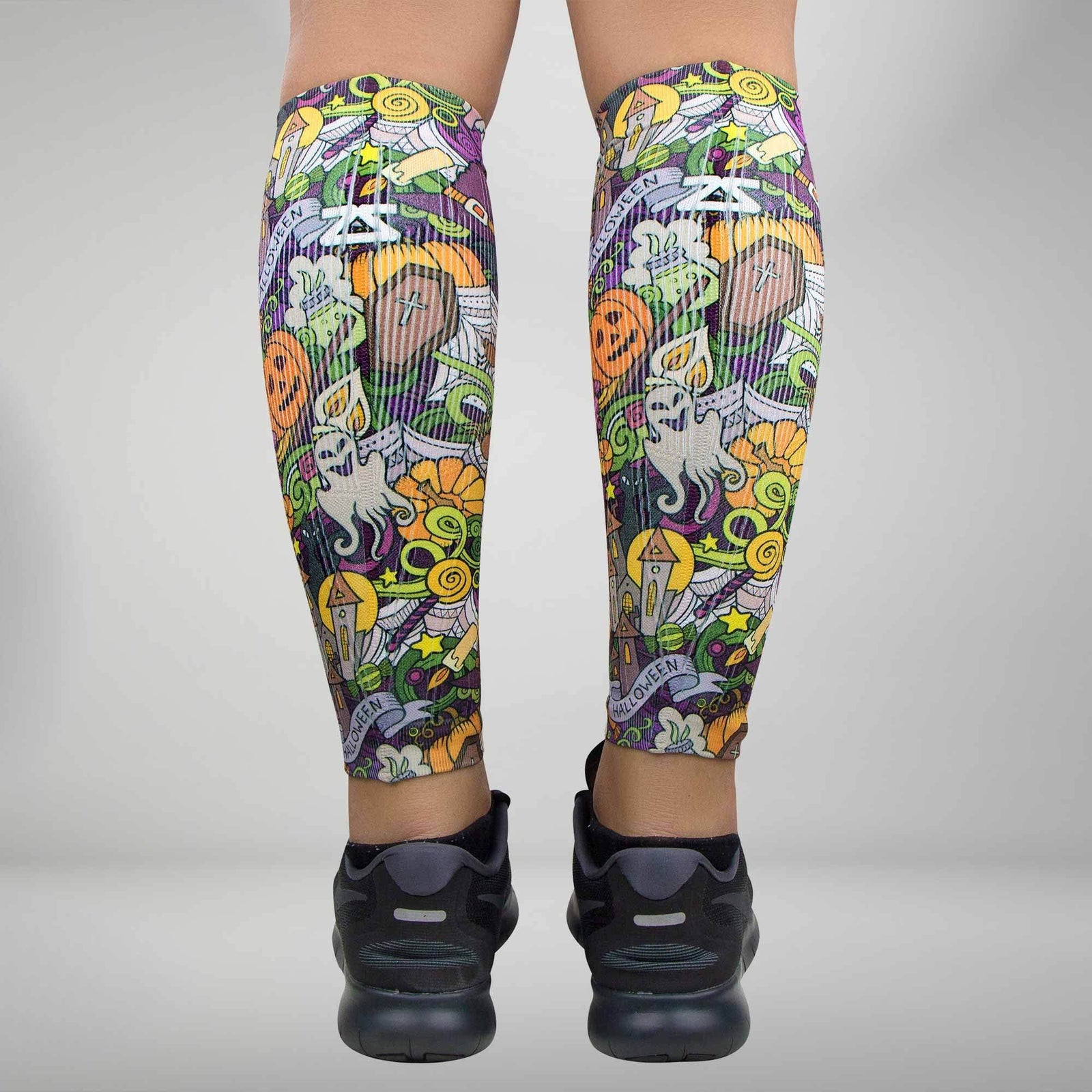 Halloween Collage Compression Leg SleevesLeg Sleeves - Zensah