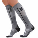 Featherweight Compression Socks in Heather Grey