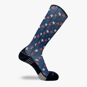 Illustrated Stars Compression Socks (Knee-High)Socks - Zensah