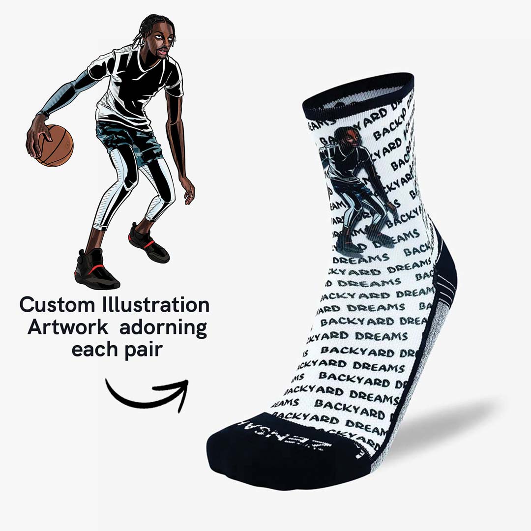Justin Holiday Backyard Dreams Socks (Mini-Crew)Socks - Zensah