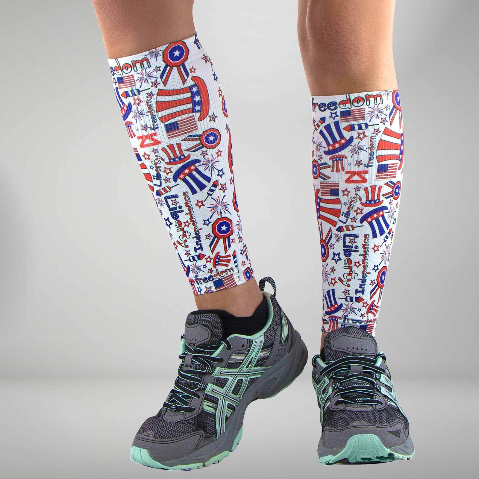 Independence Doodle Compression Leg SleevesLeg Sleeves - Zensah