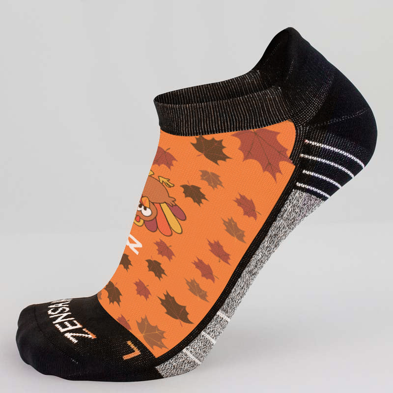 Leafy Turkey Running Socks (No Show)Socks - Zensah