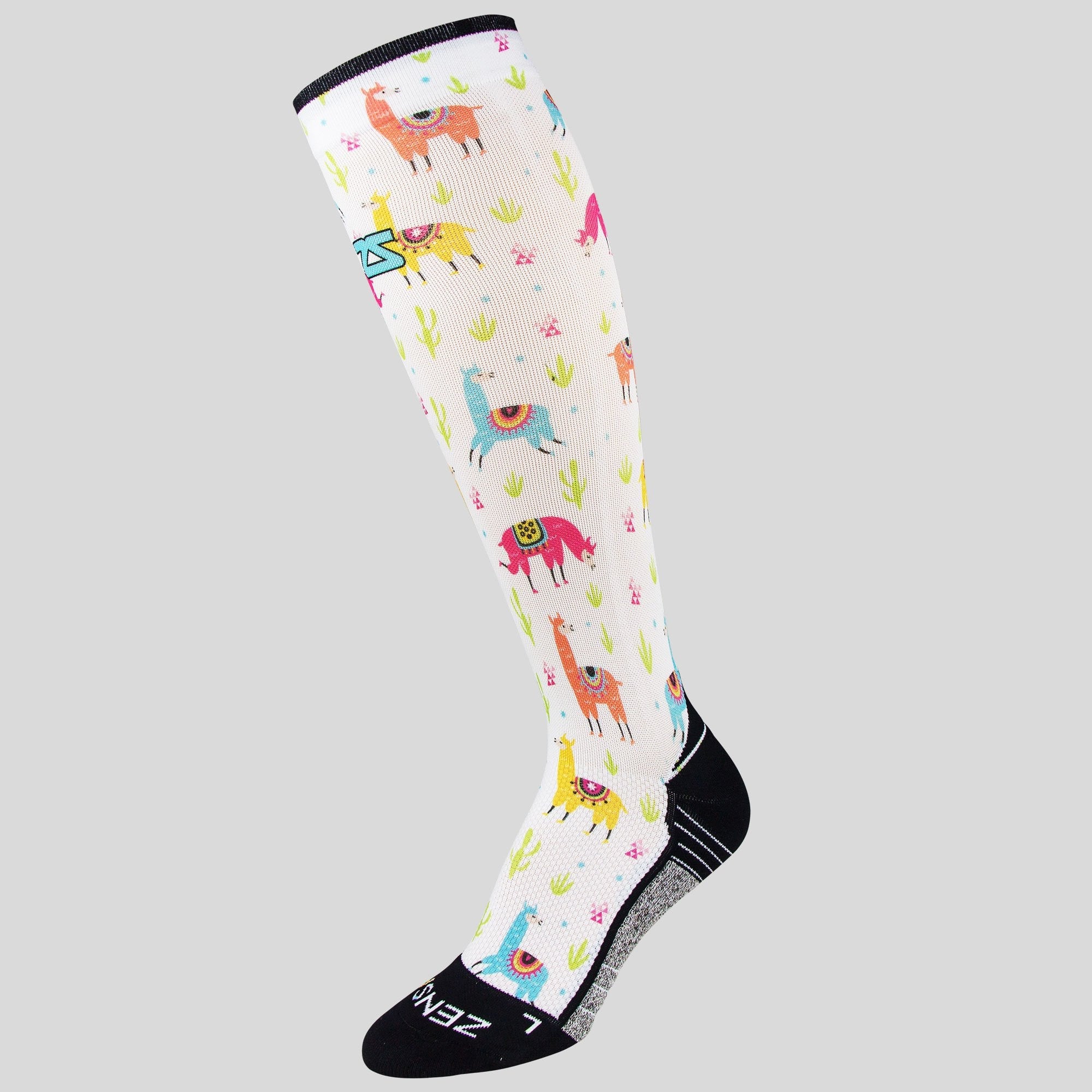 Llamas Compression Socks (Knee-High)Socks - Zensah