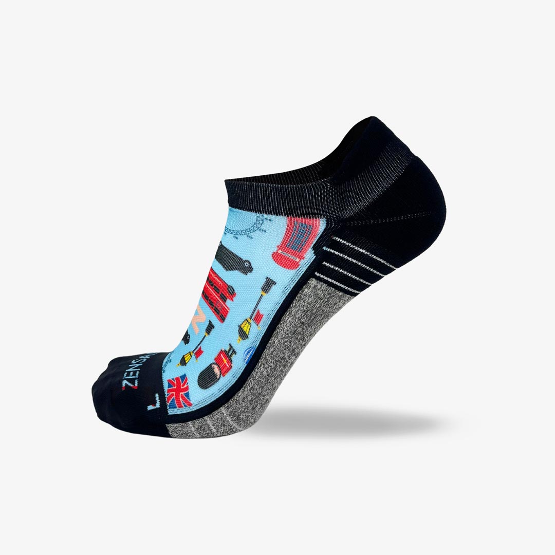 London Doodle Running Socks (No Show)Socks - Zensah