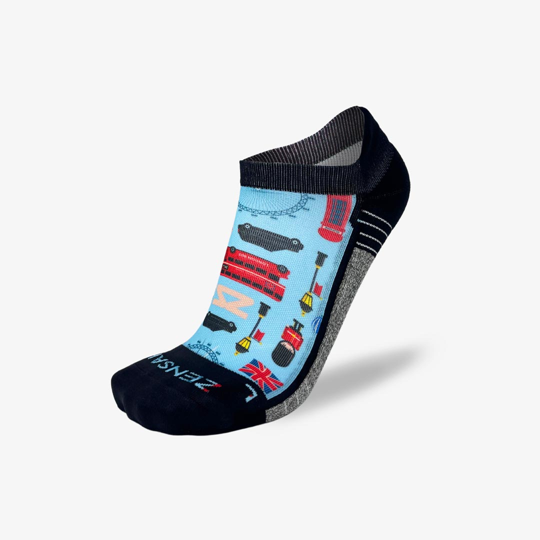 London Doodle Running Socks (No Show)Socks - Zensah