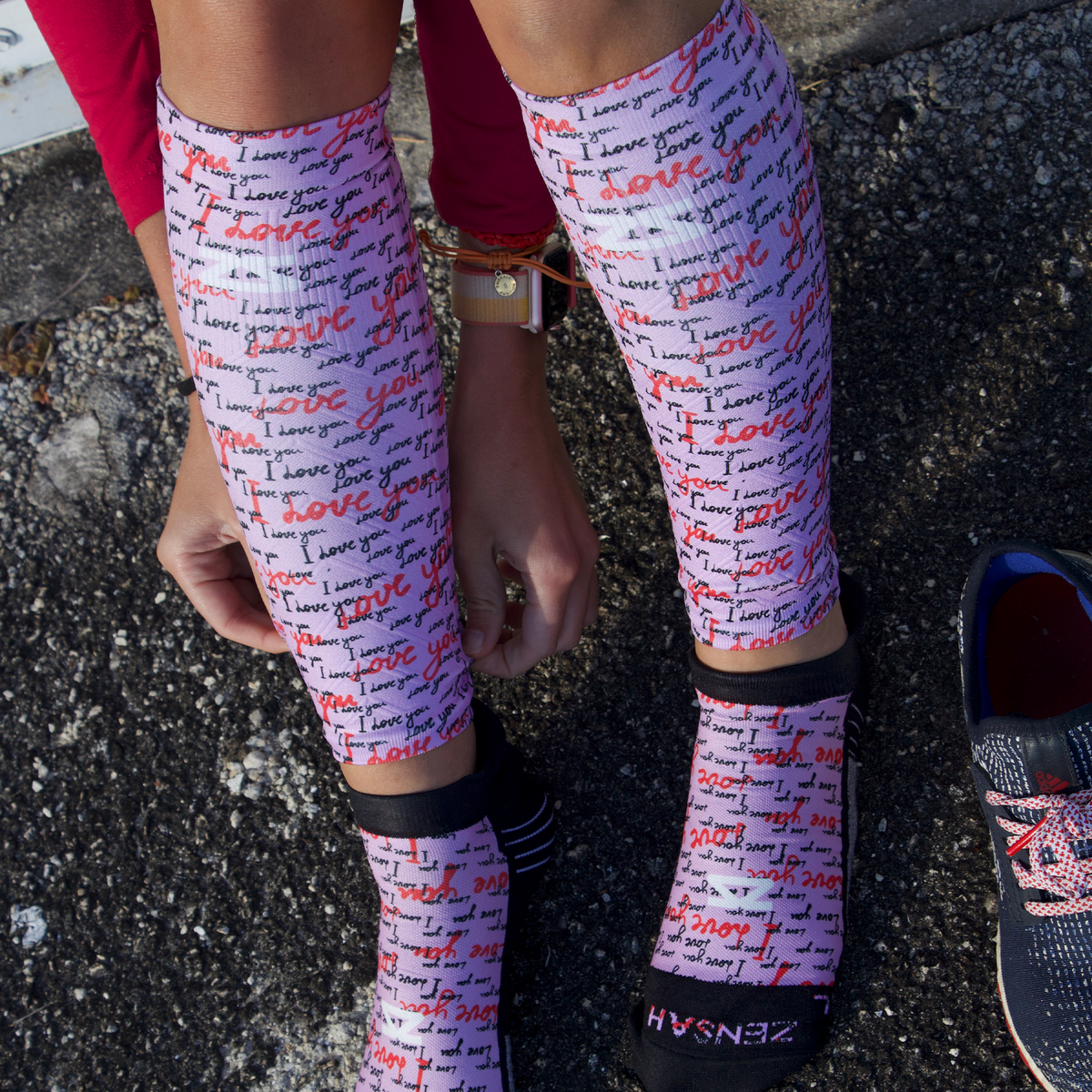 Love You Compression Leg SleevesLeg Sleeves - Zensah