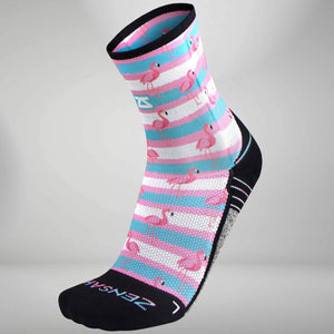 Summer Flamingo Socks (Mini-Crew)Socks - Zensah