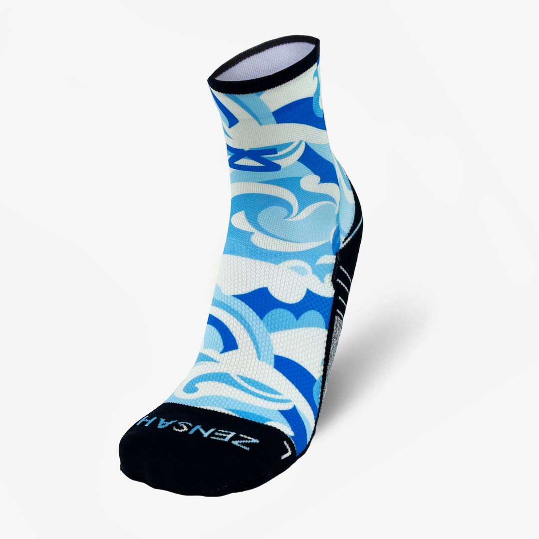 Tropical Surf Waves Socks (Mini-Crew)Socks - Zensah