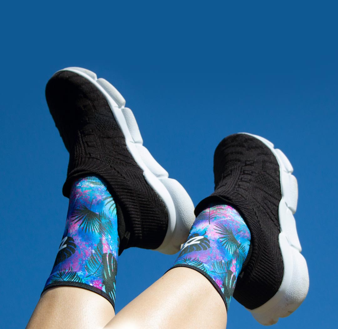 Palm Leaves Socks (Mini-Crew)Socks - Zensah