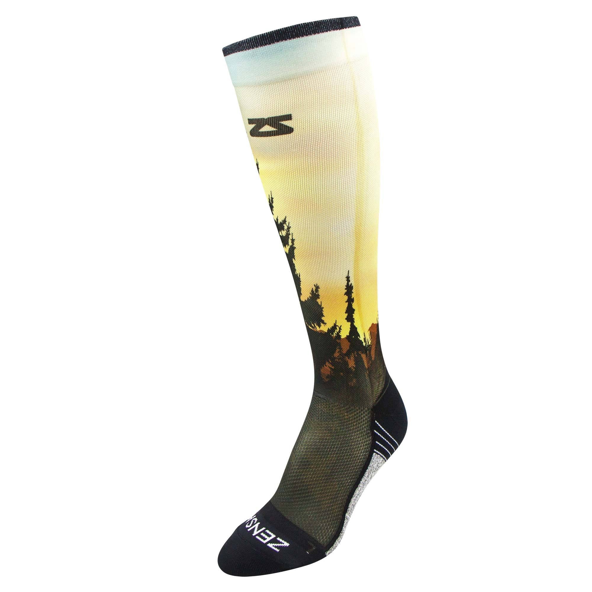 Mountain Sunset Compression Socks (Knee-High)Socks - Zensah
