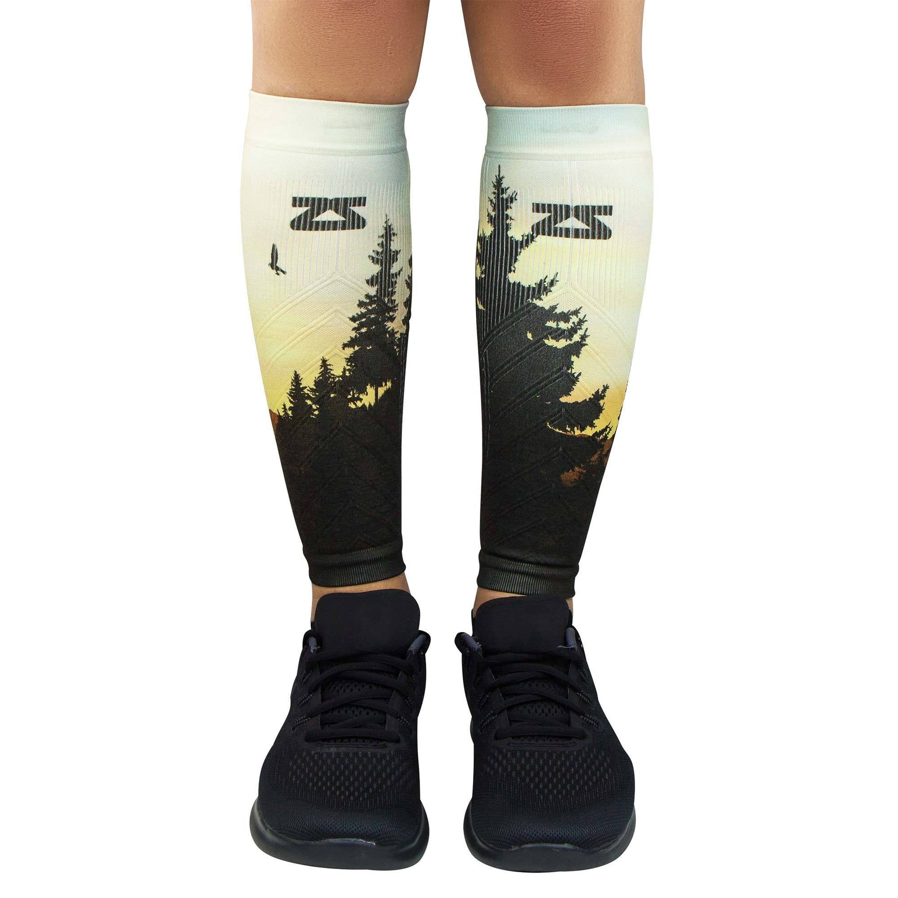 Mountain Sunset Compression Leg Sleeves - Sleeves | Zensah