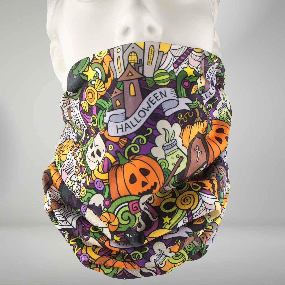Halloween Collage Multi-Use Neck Gaiter & Headwear - Zensah