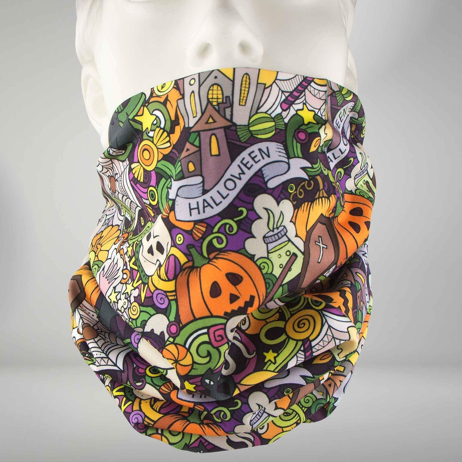 Halloween Collage Multi-Use Neck Gaiter & Headwear - Zensah