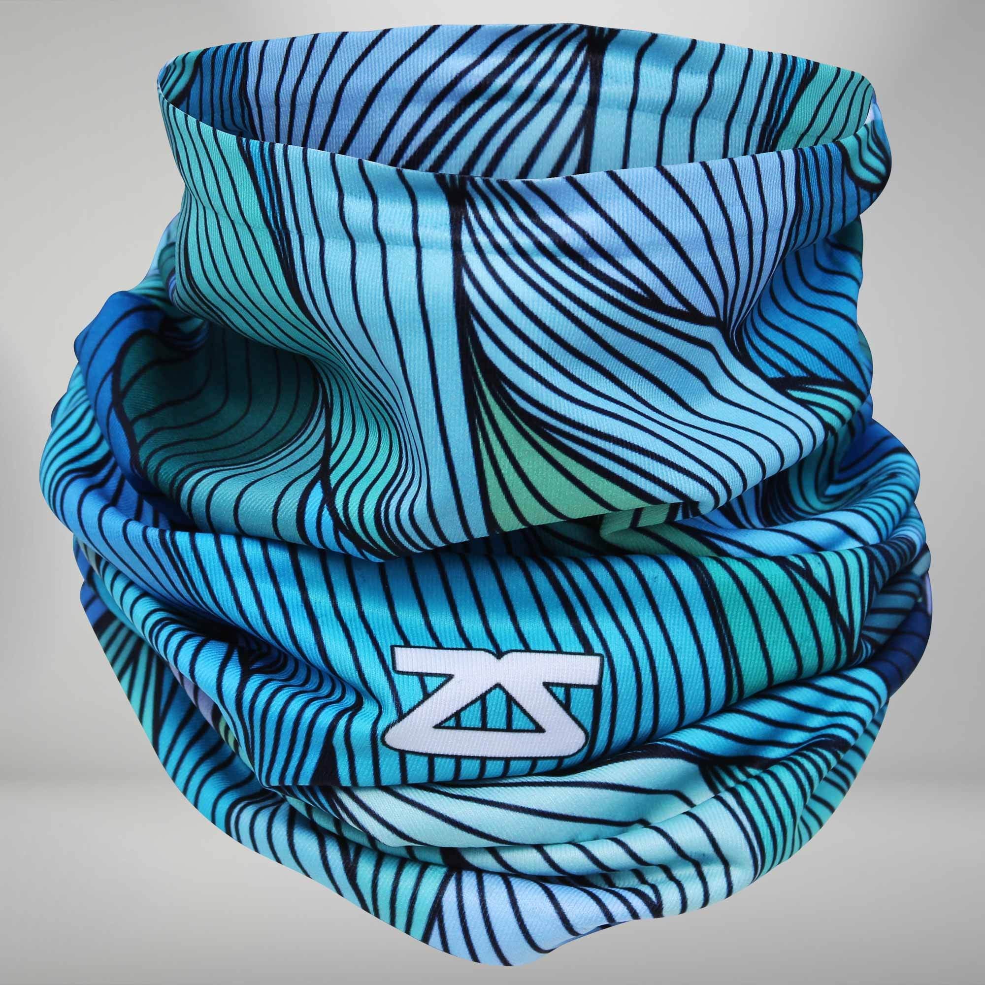 Abstract Waves Multi-Use Neck Gaiter & Headwear - Zensah