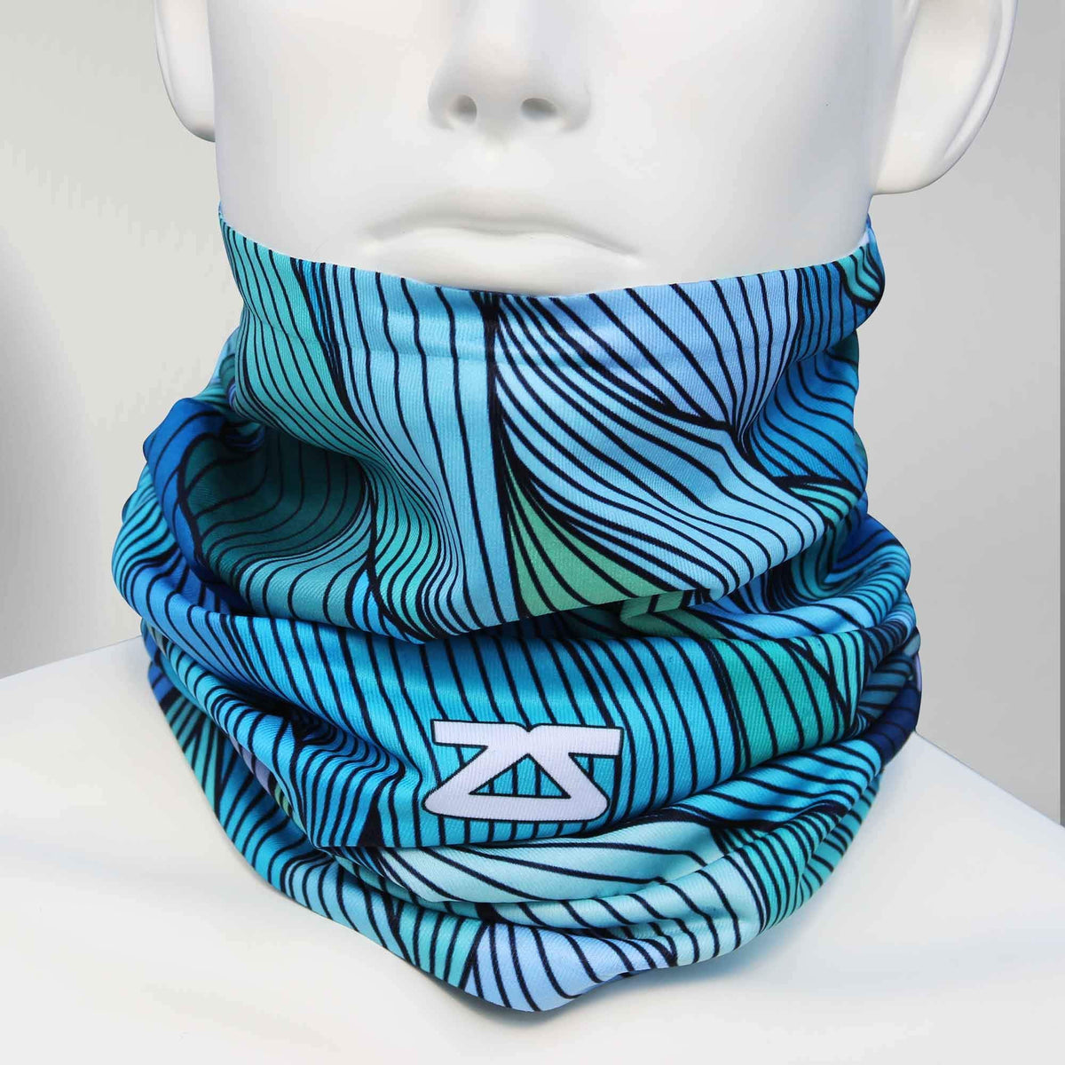 Abstract Waves Multi-Use Neck Gaiter & Headwear - Zensah